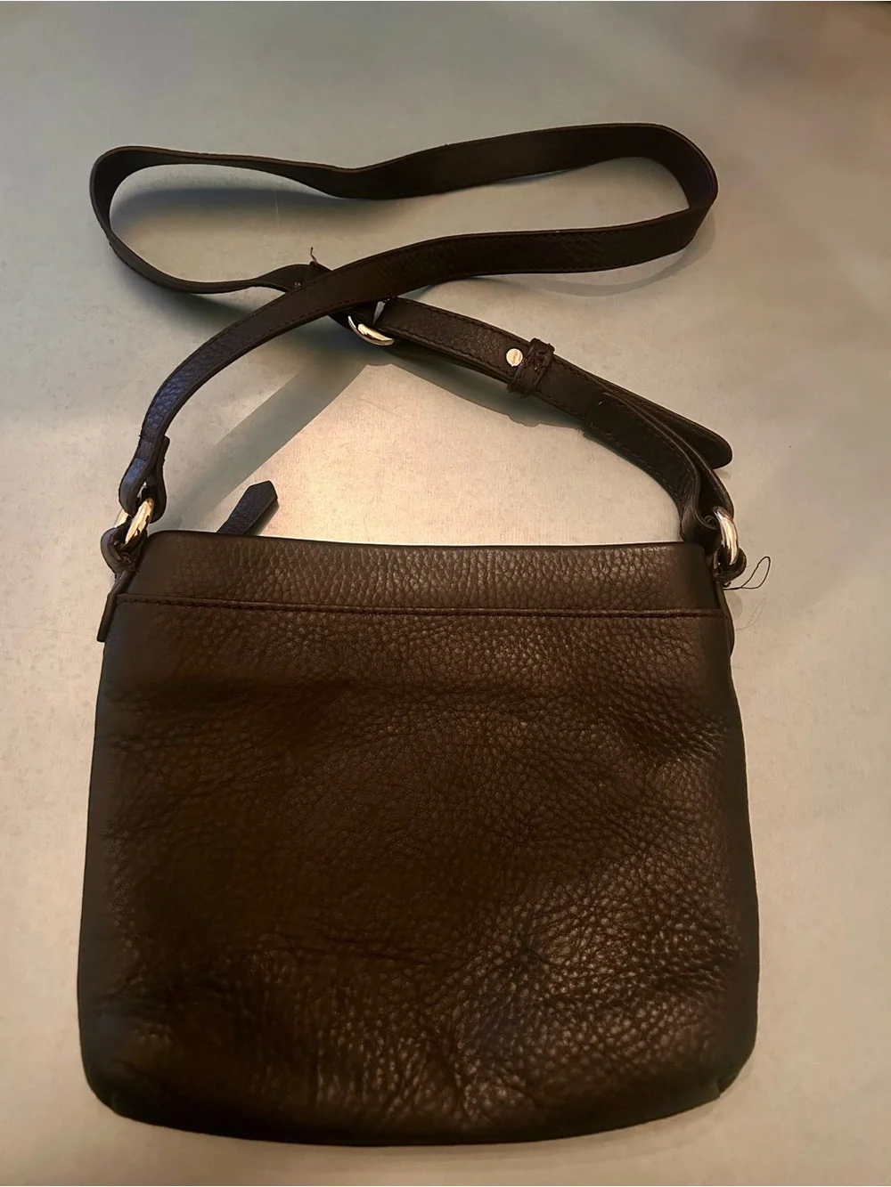 Cole Haan Brown Leather Crossbody with Front Pockets